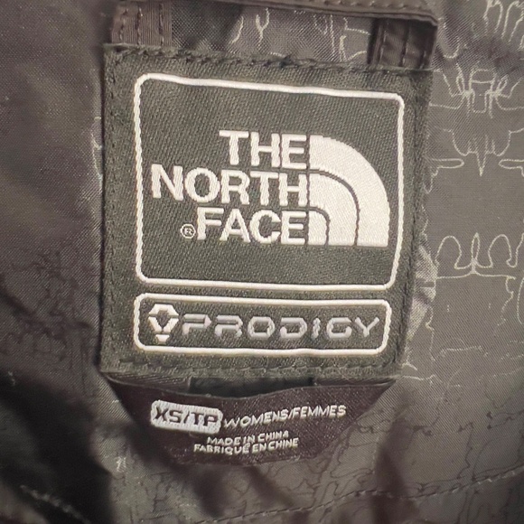 The North Face PRODIGY Women's (XS) Black 600 Fill Goose Down Hood Fur Skiing - Picture 6 of 9